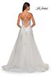 La Femme 32028 Illusion Corset High Slit Lace-Up Dress