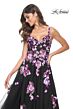 La Femme 32030 Floral Appliques Sweetheart Neckline Dress