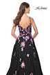 La Femme 32030 Floral Appliques Sweetheart Neckline Dress