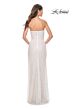 La Femme 32045 Cutaway Slit Strapless Sweetheart Neckline Dress