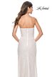 La Femme 32045 Cutaway Slit Strapless Sweetheart Neckline Dress