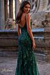 La Femme 32049 Spaghetti Straps Open Back Embellished Dress