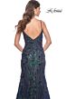 La Femme 32049 Spaghetti Straps Open Back Embellished Dress
