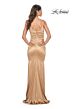 La Femme 32075 Sweetheart Neckline Ruched Satin Dress