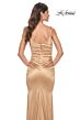 La Femme 32075 Sweetheart Neckline Ruched Satin Dress