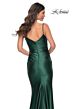La Femme 32075 Sweetheart Neckline Ruched Satin Dress