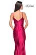La Femme 32075 Sweetheart Neckline Ruched Satin Dress