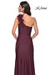 La Femme 32076 High Slit One Shoulder Ruched Dress