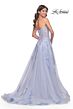 La Femme 32082 Illusion Corset High Slit Embroidered Dress