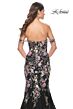 La Femme 32087 Floral Sequin Off The Shoulder Dress