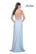 La Femme 32089 Embellished Corset Slit Skirt Dress