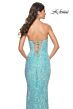 La Femme 32092 Strapless Sweetheart Neckline Sequin Dress