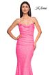 La Femme 32092 Strapless Sweetheart Neckline Sequin Dress
