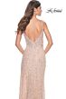 La Femme 32103 High Slit Illusion Sides Embellished Dress