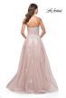 La Femme 32111 Sweetheart Corset High Slit Strapless Dress