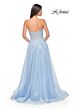La Femme 32111 Sweetheart Corset High Slit Strapless Dress