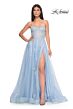 La Femme 32111 Sweetheart Corset High Slit Strapless Dress