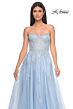 La Femme 32111 Sweetheart Corset High Slit Strapless Dress