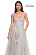 La Femme 32111 Sweetheart Corset High Slit Strapless Dress