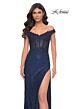 La Femme 32116 High Slit Sparkly Off The Shoulder Dress