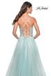 La Femme 32117 Embellished Waist Ruched Corset Dress