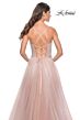 La Femme 32117 Embellished Waist Ruched Corset Dress