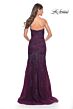 La Femme 32121 Ruched Bodice Strapless Sweetheart Dress