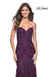 La Femme 32121 Ruched Bodice Strapless Sweetheart Dress