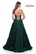 La Femme 32128 Ruffle Skirt Lace Corset Dress
