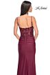La Femme 32132 Illusion Corset Slit Skirt Dress
