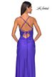 La Femme 32139 Floral Corset Slit Skirt Lace-Up Dress