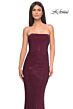 La Femme 32141 Strapless Hot Fix Jersey Dress