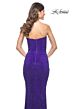 La Femme 32141 Strapless Hot Fix Jersey Dress