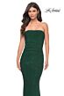 La Femme 32141 Strapless Hot Fix Jersey Dress