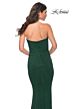 La Femme 32141 Strapless Hot Fix Jersey Dress