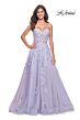 La Femme 32145 Illusion Corset High Slit Strapless Dress