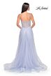 La Femme 32146 Illusion Corset High Slit Embellished Dress