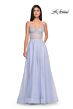 La Femme 32146 Illusion Corset High Slit Embellished Dress
