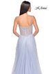 La Femme 32146 Illusion Corset High Slit Embellished Dress