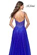 La Femme 32146 Illusion Corset High Slit Embellished Dress