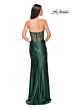 La Femme 32159 Illusion Back Faux Wrap Strapless Dress