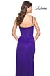 La Femme 32161 High Slit Ruched Corset Dress