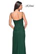 La Femme 32161 High Slit Ruched Corset Dress