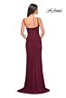 La Femme 32161 High Slit Ruched Corset Dress