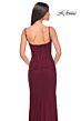 La Femme 32161 High Slit Ruched Corset Dress