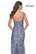 La Femme 32163 High Slit Floral Embroidery Dress