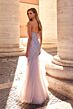 La Femme 32197 Strapless Sweetheart Neckline Floral Dress
