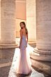 La Femme 32197 Strapless Sweetheart Neckline Floral Dress