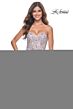 La Femme 32197 Strapless Sweetheart Neckline Floral Dress