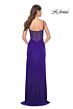 La Femme 32212 Ruched Corset Illusion Back Dress